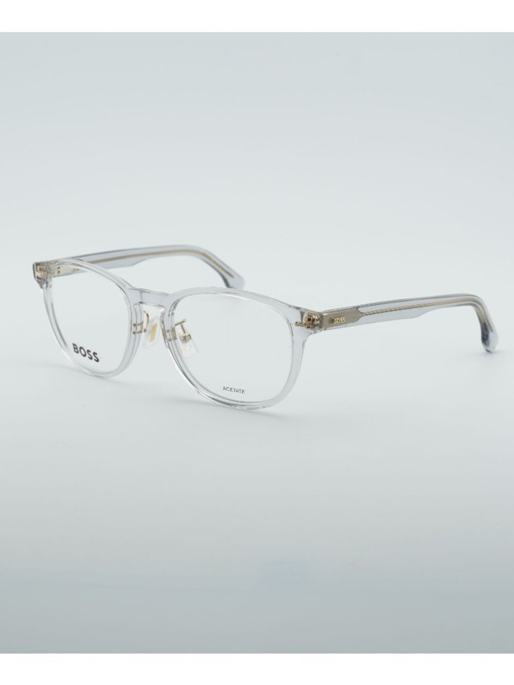 Hugo BOSS 1479/F 0KB7 00 Eyeglasses Transparent Grey 52mm Round Frame